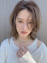 ラボヌールヘアー シェリ 久喜店(La Bonheur hair cheri) くびれミディアム