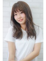 ラブアンドヘアーフロー(Love&Hair Flow)&nbsp;ゆるさプラス外ハネでカジュアルなストレートセミロング