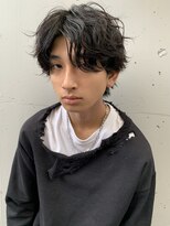 2wayパーマスタイル波巻きスパイラルソフトツーブロック