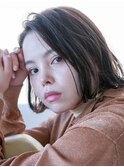 ダークカラー ウェーブbob  白髪染め/ヘッドスパ/リタッチ