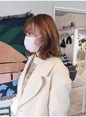 シアーブラウン◎くびれボブ