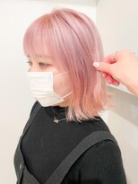 ネオリーブアイム 横浜西口店(Neolive aim) ホワイトピンク ハイトーンボブ【横浜】