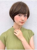 20代30代40代50代美髪大人かわいいネビージュマッシュショート☆