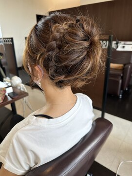 ムース 福島市店(Mousse-88-) シニヨン 三つ編みアレンジ set