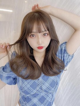 フェザーバングとレイヤーで大人かわいいオルチャンヘア L ポケット Pocket のヘアカタログ ホットペッパービューティー