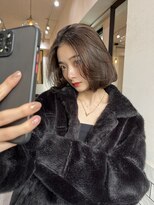 サロンドミルク 溝の口店(salon de MiLK)&nbsp;20代30代40代/ボブ/くびれボブ/オリーブベージュ［溝の口］