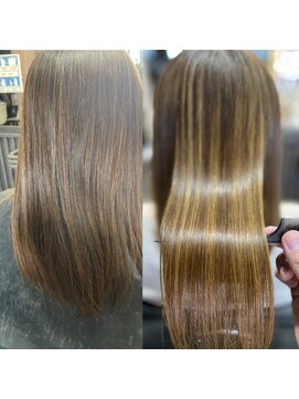 アローズ 玉名店(arose) ２０～40代　梅雨対策　髪質改善　艶感ナチュラルエアストレート