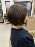 ノーアイロンで決まるお手入れ簡単シンプルショートボブ