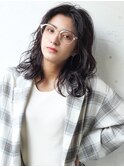 Aimee 町田   ダークヴァイオレット×外国人風パーマ