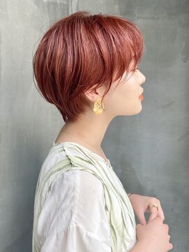 ローリー(Rowlly) #マッシュショート＃ハイトーン＃ピンクベージュ#大人ヘア