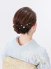ヘアセット&訪問着着付け　￥16500