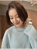 レイヤーボブ 顔周りレイヤーカット 前髪カット 表参道30代40代