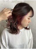 イヤリングカラーカシスピンクシアーカラー成増