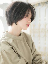 モッズ ヘア 福岡姪浜店(mod's hair) mod's姪浜/アースカラー立体感ミニボブひし形ショートマッシュh