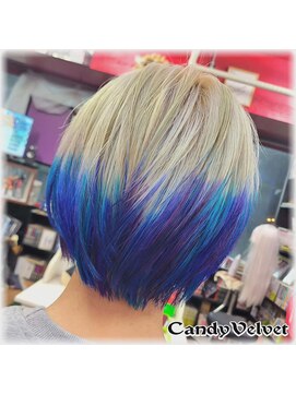 美容室キャンディー ベルベット(Candy Velvet) 寒色系ミックスカラー