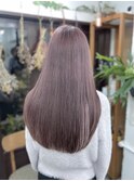 【ダブルカラー】ラベンダーグレージュ ロングヘア/恵比寿/家田