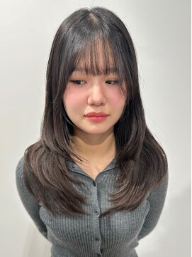 デビュー ヘアーメイク 黒髪/ボブルフ/ネビージュ/小顔/ワンレン/宜野湾/髪質改善/前髪