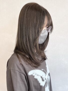 ミュラ(mulah) レイヤーカット透明感カラー＊アッシュグレージュ赤み消しカラー