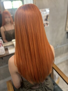 リエコー(RE'ECHO) オレンジカラー　/ブリーチダブルカラー