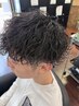 《メンズ》波パーマ+カット+栄養分補給