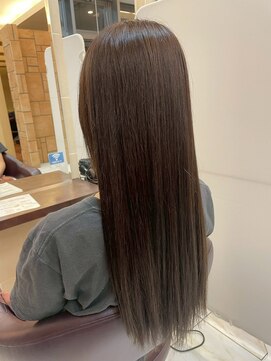 髪質改善/顔周りレイヤーカット/グレージュ[千葉/千葉駅]