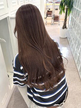 サンクプロジェクト(cinq PROJECT) 原宿韓国レイヤーヘーゼルフォギーマロンベージュブラウン