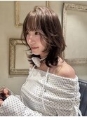 レイヤーカット　韓国　顔周り　カラー　前髪　レイヤー　立川
