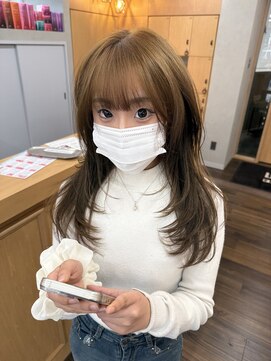 ヘアースペースブルーム プリュス 石橋店(HAIR SPACE BLOOM plus) 石橋阪大前/縮毛矯正/酸性ストレート/ベージュ/レイヤーカット