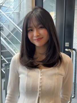 コート 表参道(Cote) 美髪レイヤーカット／顔まわりレイヤー／ロングレイヤ 一/前髪