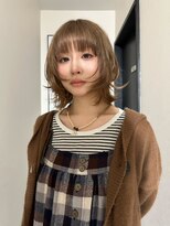 ナービス(NARVIS)&nbsp;透明感ライトベージュ/顔まわりカット/レイヤーカット