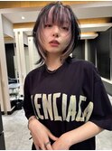 ウルフボブ/姫カットウルフ/ピンク/フェイスフレーミング
