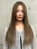 【透明感ケア】カット+ブリーチなしダブルカラ-+ナノバブル ¥26510→