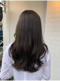 韓国風ロング×艶感ダークグレージュ