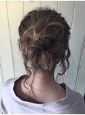 ふわくしゅおだんごヘアー