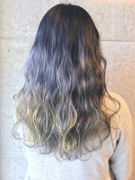 ラパンセヴェール(LA PENSEE VERT) 【LA PENSEE】スケルトングレーグラデーション×レモンイエロー