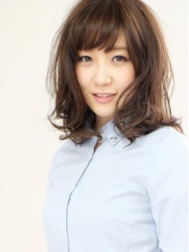 ドロップ(drop) ワンレンカールボブ