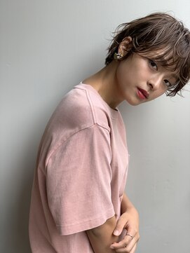 ブラウヘアアンドケア(care) 無造作ショート&アッシュベージュ
