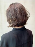 レイヤーカット_オリーブカラーハイライトカラー_ba306281
