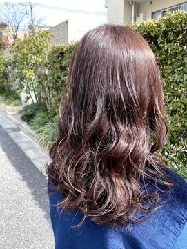 リコ(liko) 【 三軒茶屋liko】くすみピンクブラウン