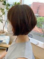 オーシャン(Ocean)&nbsp;[OCEAN Hair&Life藤原純] ひし形ミニボブ ☆ピンクブラウン☆