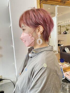 コワファースト  させぼ五番街店(COIFF1RST) ショート×ピンク