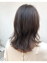 モルニ(MORNI)&nbsp;グレージュ_マロンベージュ Aラインボブ かきあげ