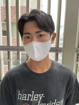 マウ(mau) 【メンズカジュアル】　センター分け　韓国風