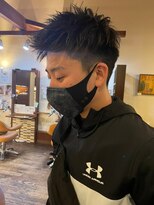 プルス 墨染店(PLUS)&nbsp;メンズスタイル【墨染駅/藤森駅/伏見駅/ハイライト/透け感】