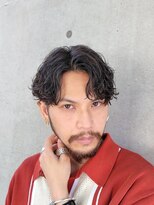 フィフス 原宿(fifth)&nbsp;黒髪ツーブロックマッシュツイストスパイラルパーマコンマヘア