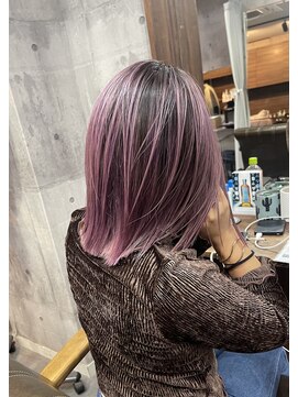 ラフ(LAFF) #黒髪#ボブルフ#ネビージュ#小顔#ワンレン