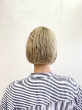 パウダーヘアー ルミニティ(powder hair luminity) ハイトーンボブ◎20代30代40代50代