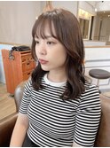 自然に流れる顔まわりレイヤー*
