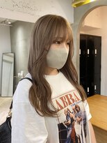 ローレン(LOREN)&nbsp;グレージュカラーミルクティーカラーインナーカラーダブルカラー