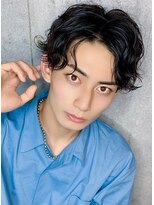 クーエフー(coo et fuu)&nbsp;センターパートと外ハネ波パーマ